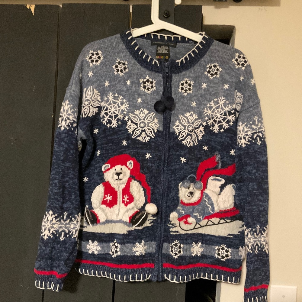 Teddy bear cardigan 100% cotton